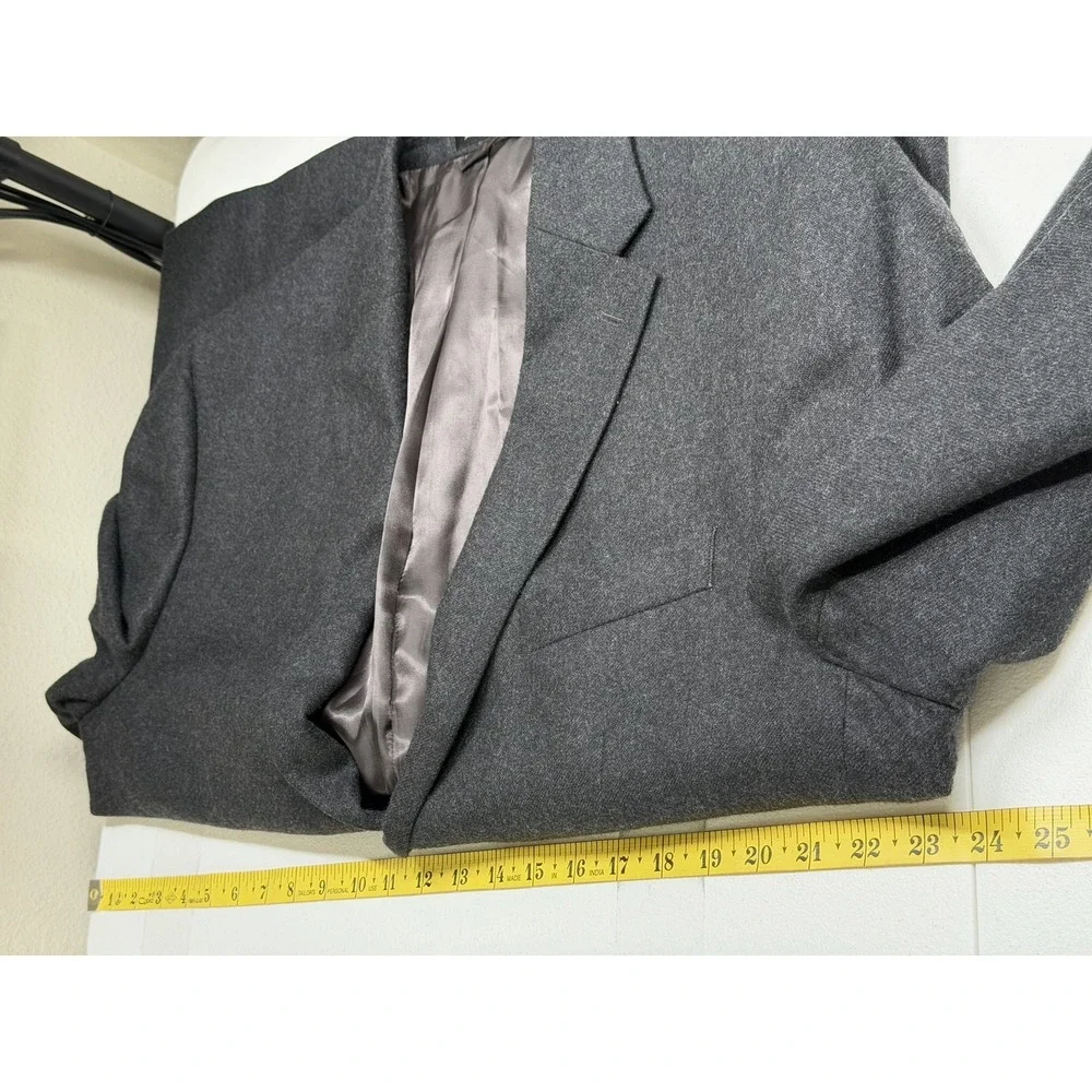 Lauren Ralph Lauren Blazer Mens 44R Gray Wool Cashmere Office Business Preppy
